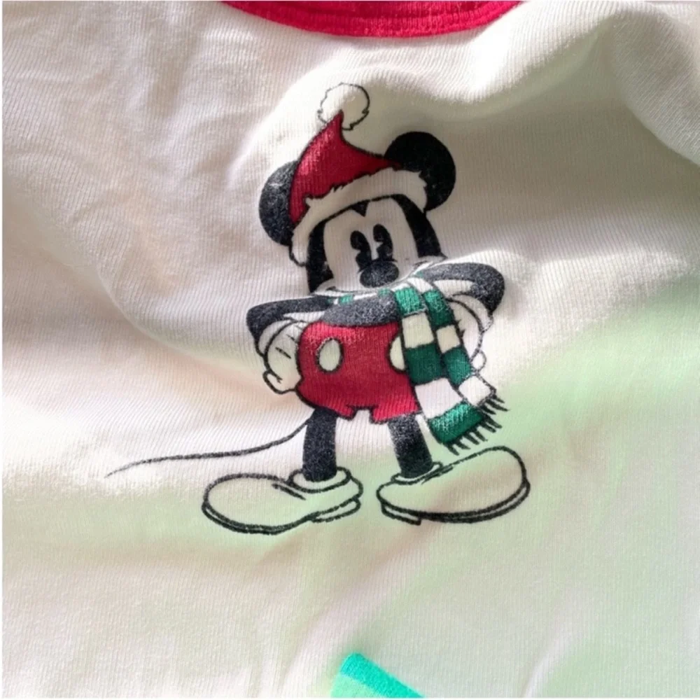 Hanna Andersson Disney Holiday Size 6-7 Disney Pajamas Mickey Mouse